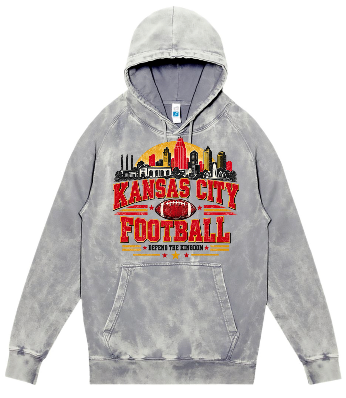Hoodie - Silver Acid - KC Football