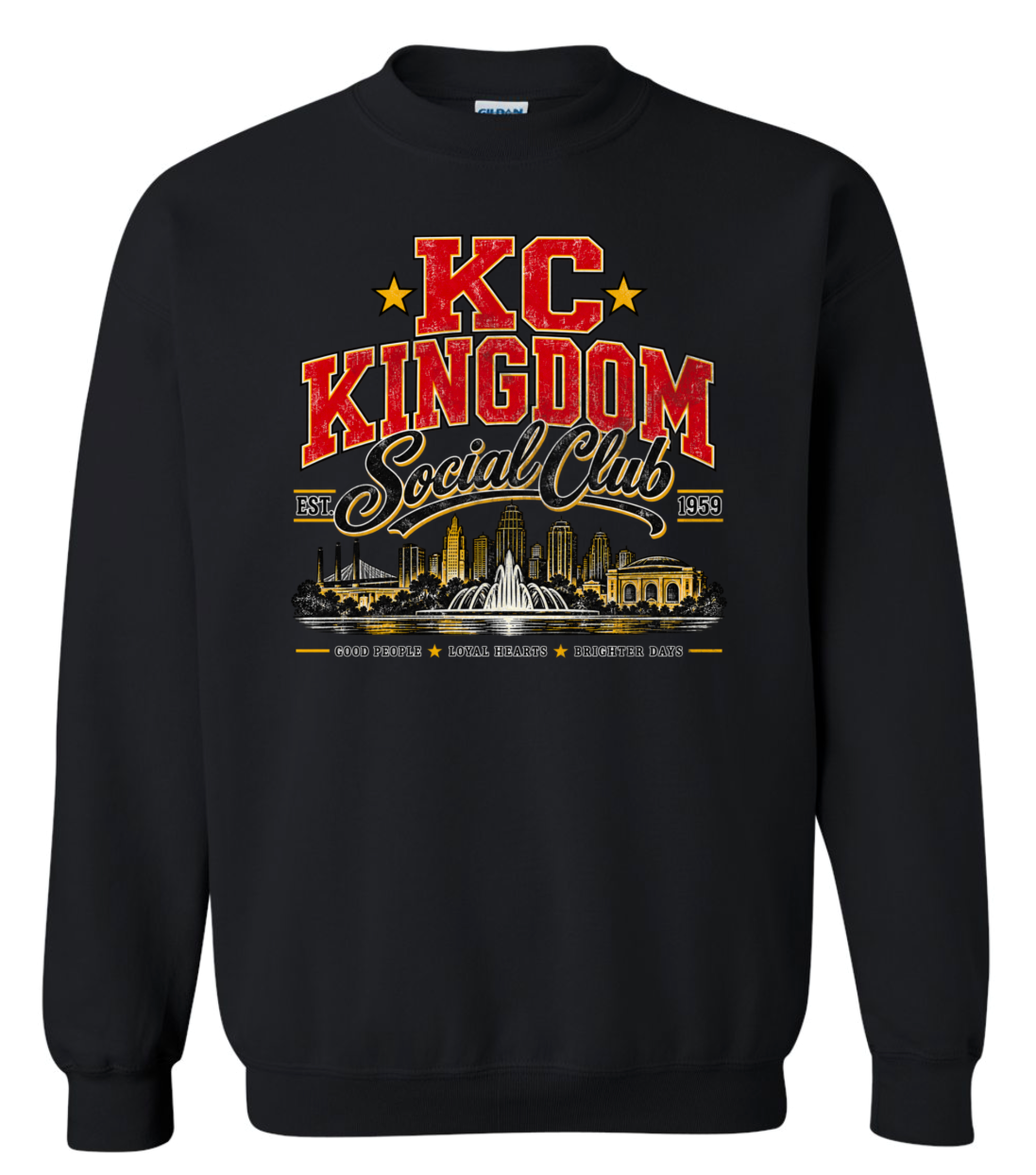 Crew Neck - Black - KC Kingdom