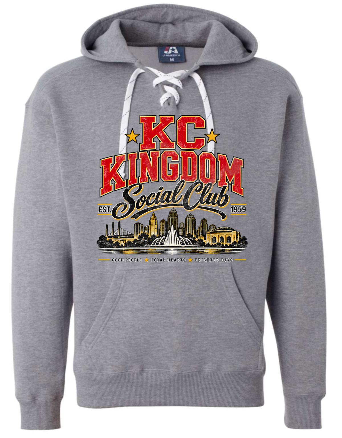 Hoodie lace - Sport Grey - KC Kingdom