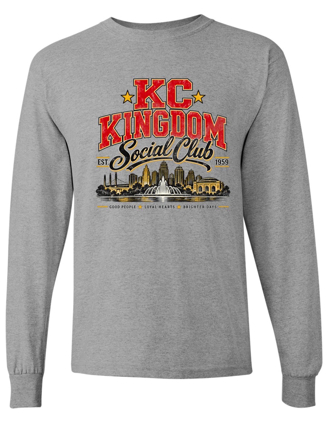 Long Sleeve - Sport Grey - KC Kingdom