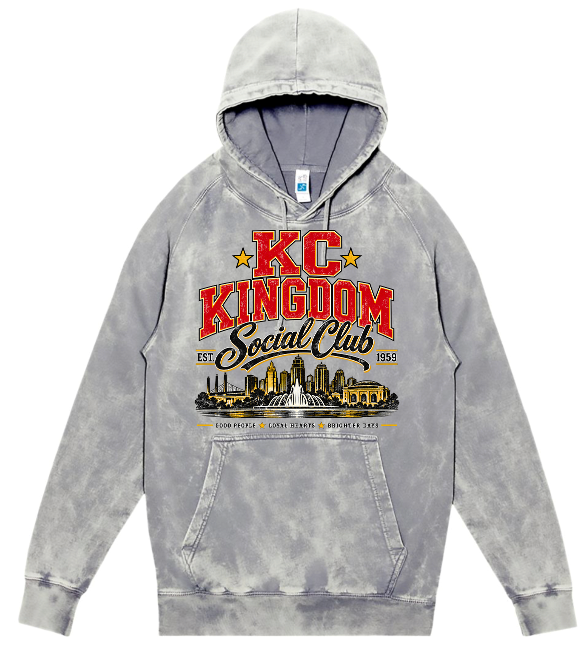 Hoodie - Silver Acid - KC Kingdom