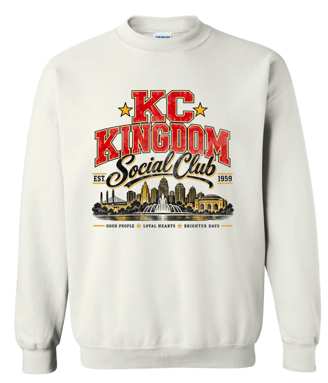 Crew Neck - White - KC Kingdom