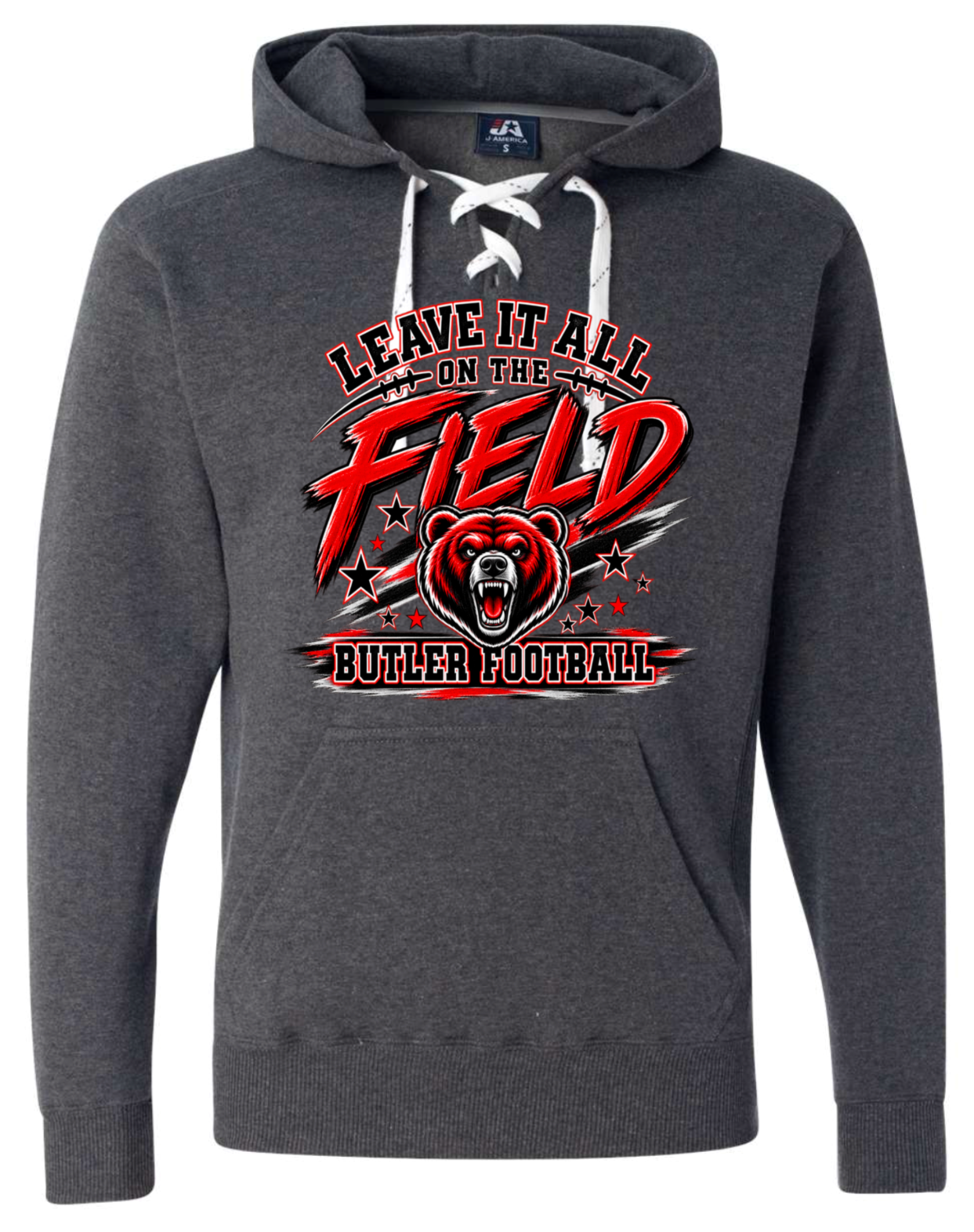 Hoodie lace - Charcoal - Leave It