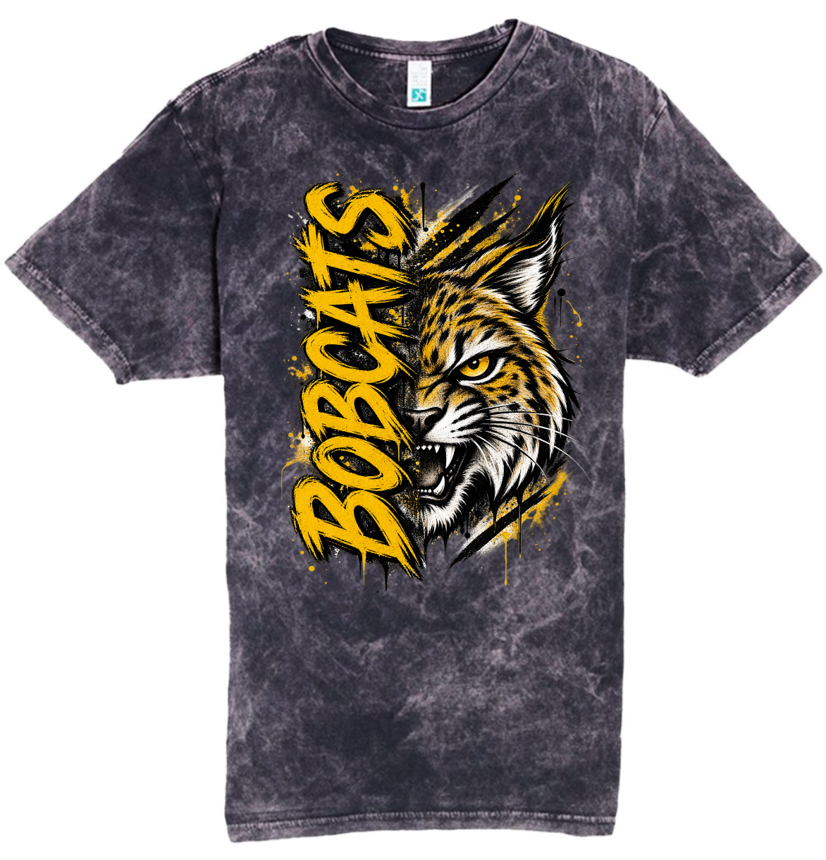 T-Shirt - Black Acid - Lg Face