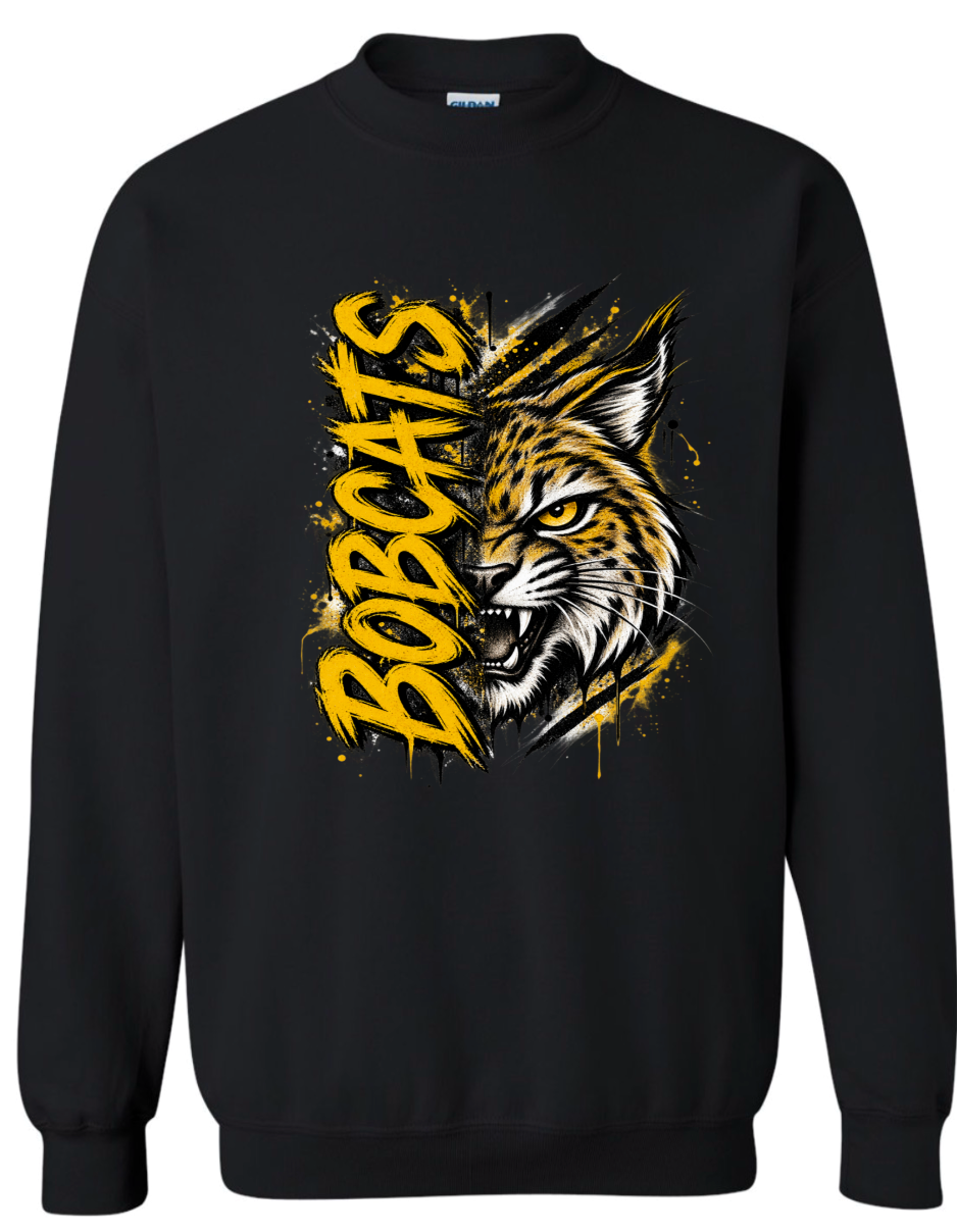 Crew Neck - Black - Lg Face