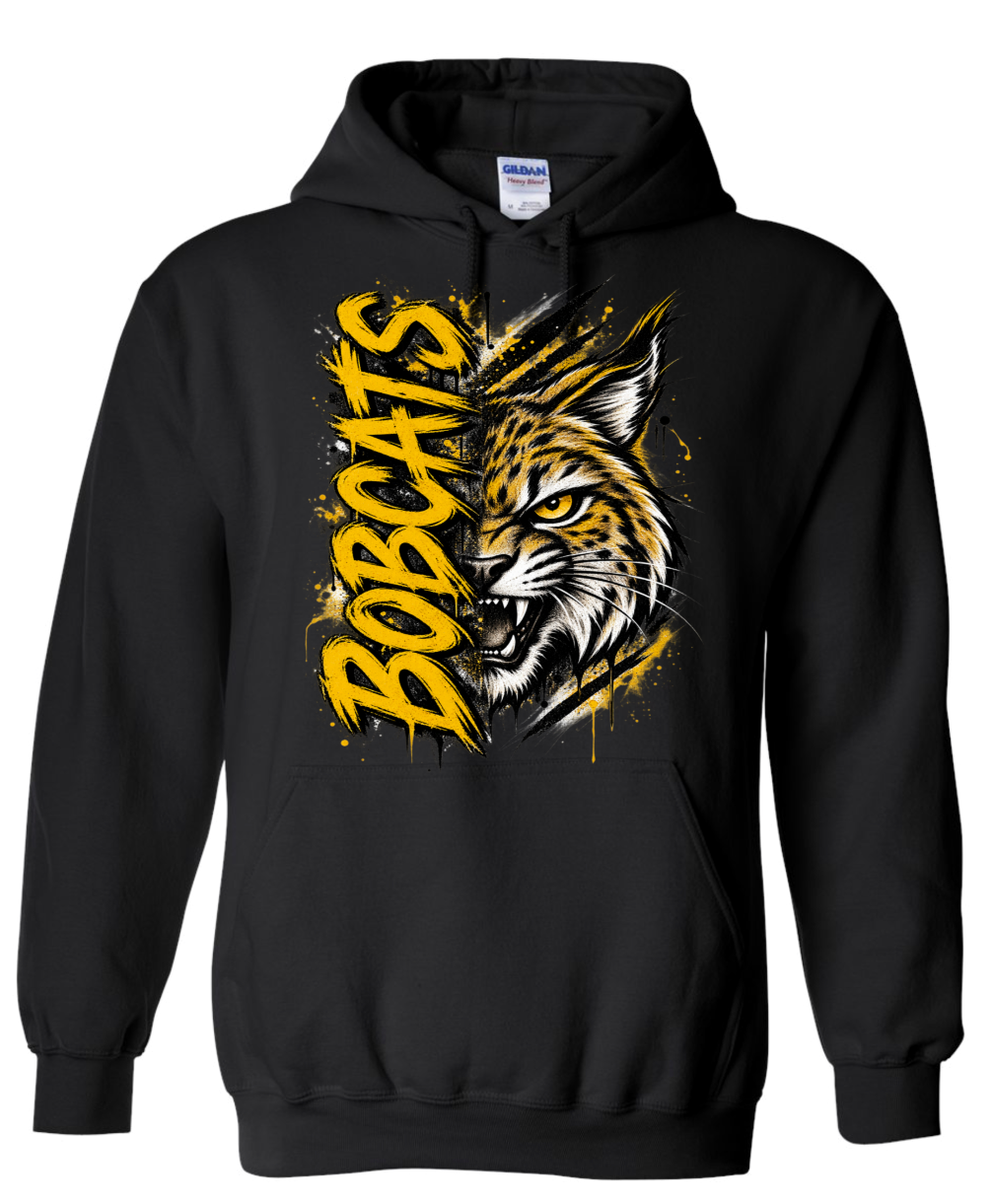 Hoodie - Black - Lg Face