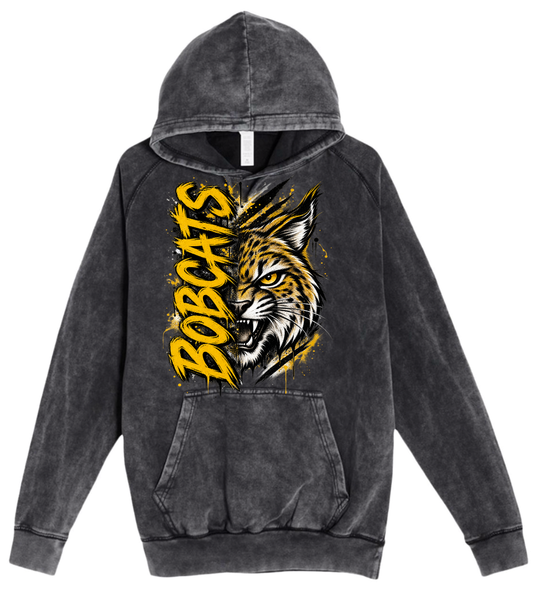 Hoodie - Charcoal Acid - Lg Face