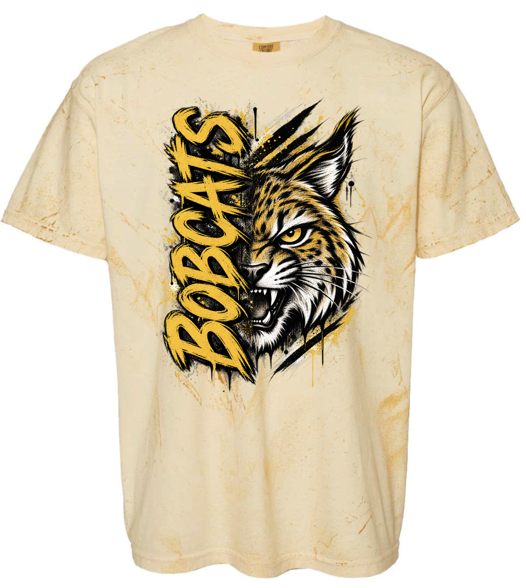 T-Shirt - Gold Smoke - Lg Face