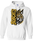 Hoodie - White - Lg Face