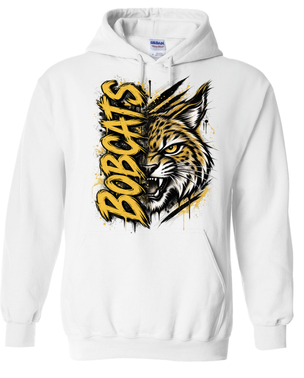 Hoodie - White - Lg Face