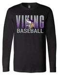 Long Sleeve Black Baseball Splatter Design 7
