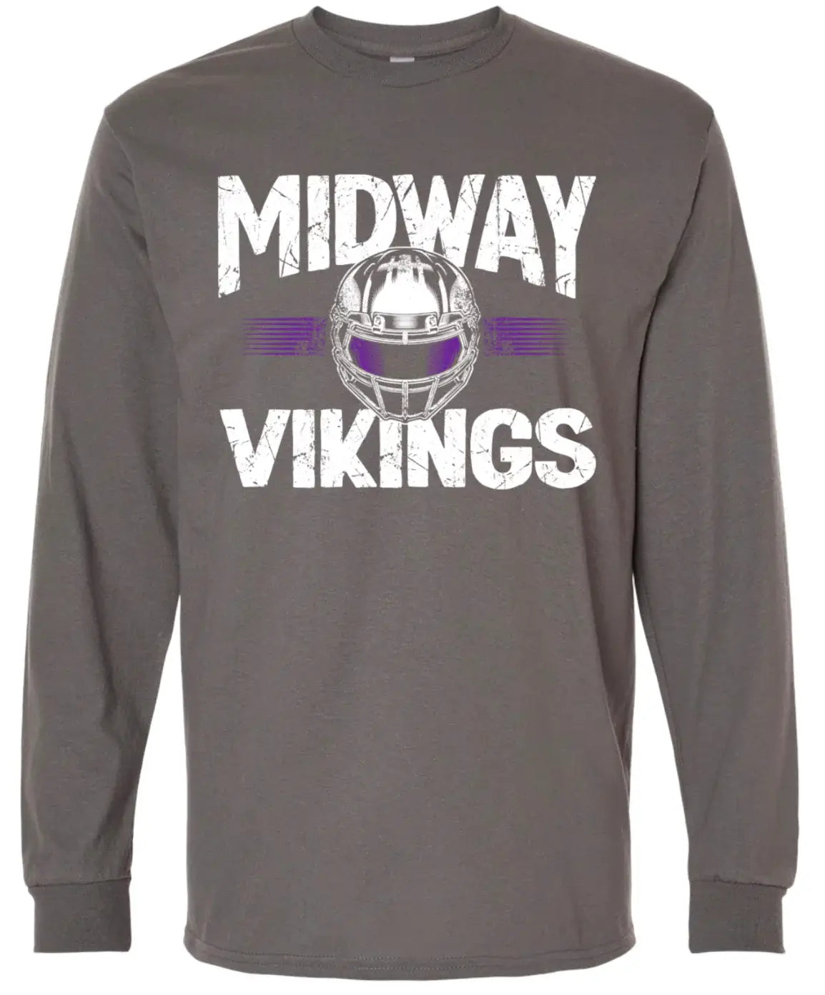 Long Sleeve Charcoal Helmet Stripe