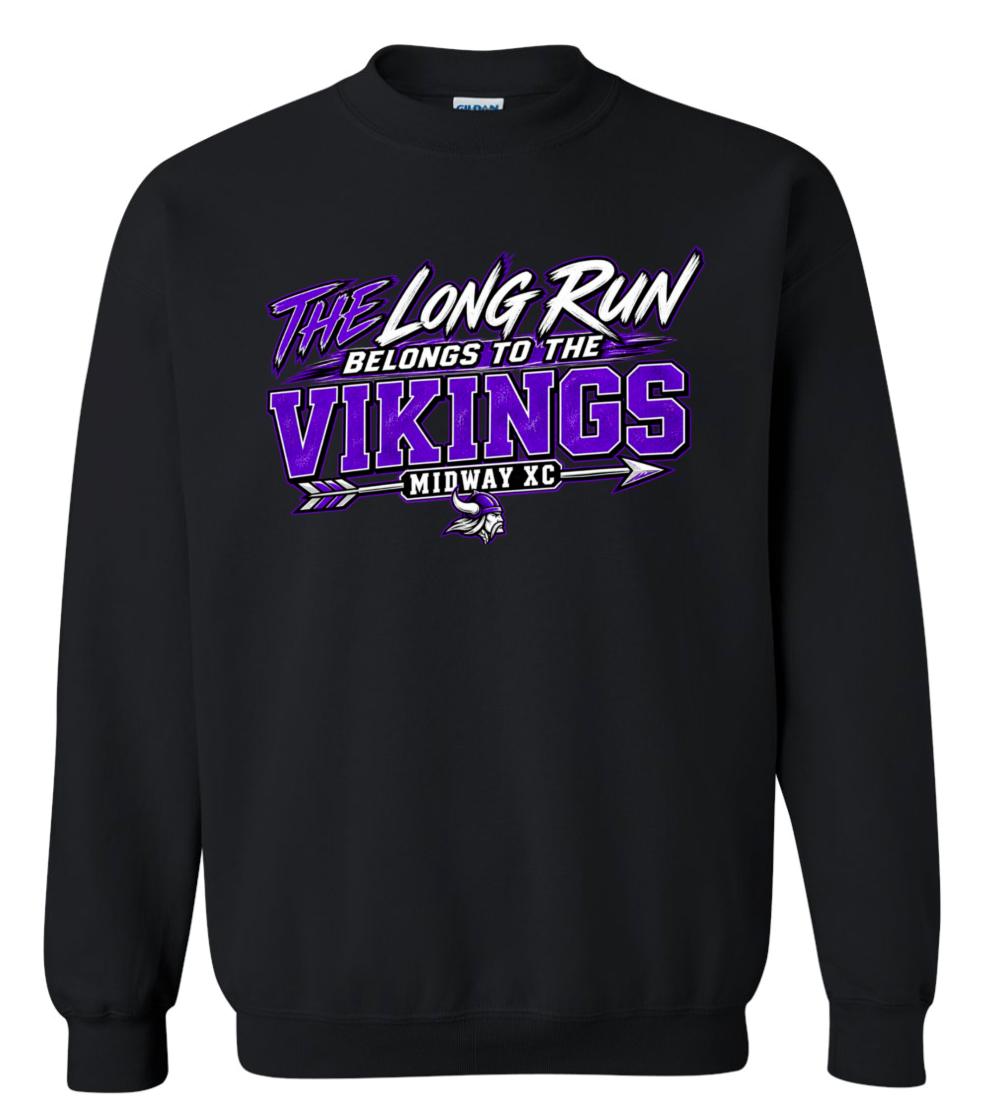 Crew Neck - Black - Long
