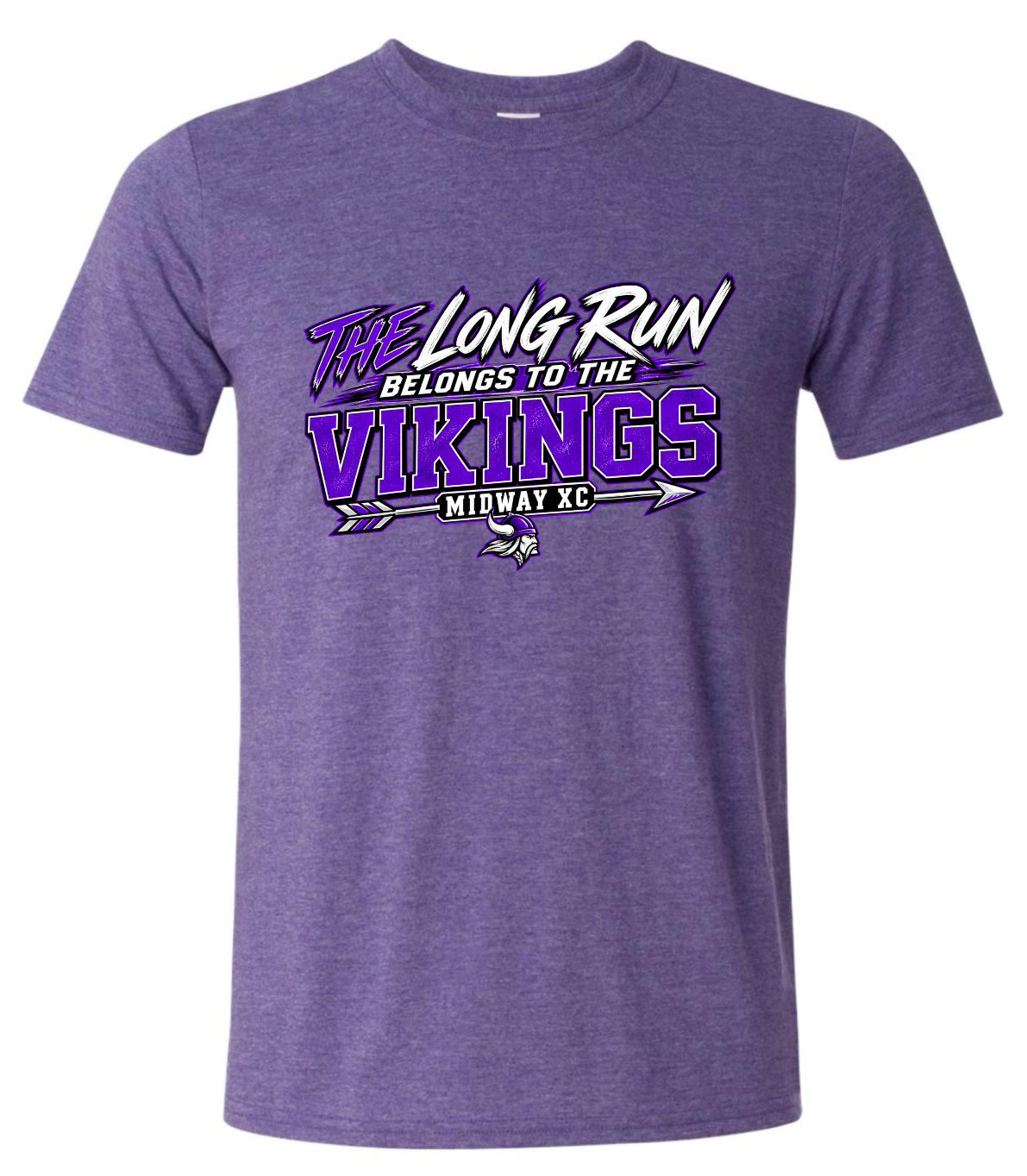 T-Shirt - Heather Purple - Long