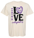 T-Shirt - Ivory - Volleyball Love