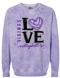 Crew Neck - Purple Smoke - Volleyball Love