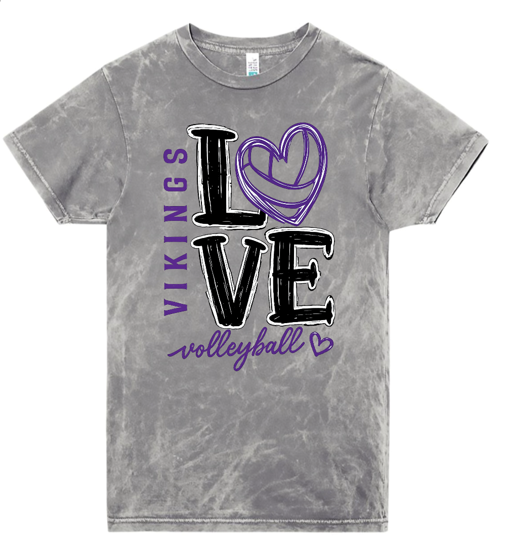 T-Shirt - Silver Acid - Volleyball Love