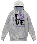 Hoodie - Silver Acid - Volleyball Love