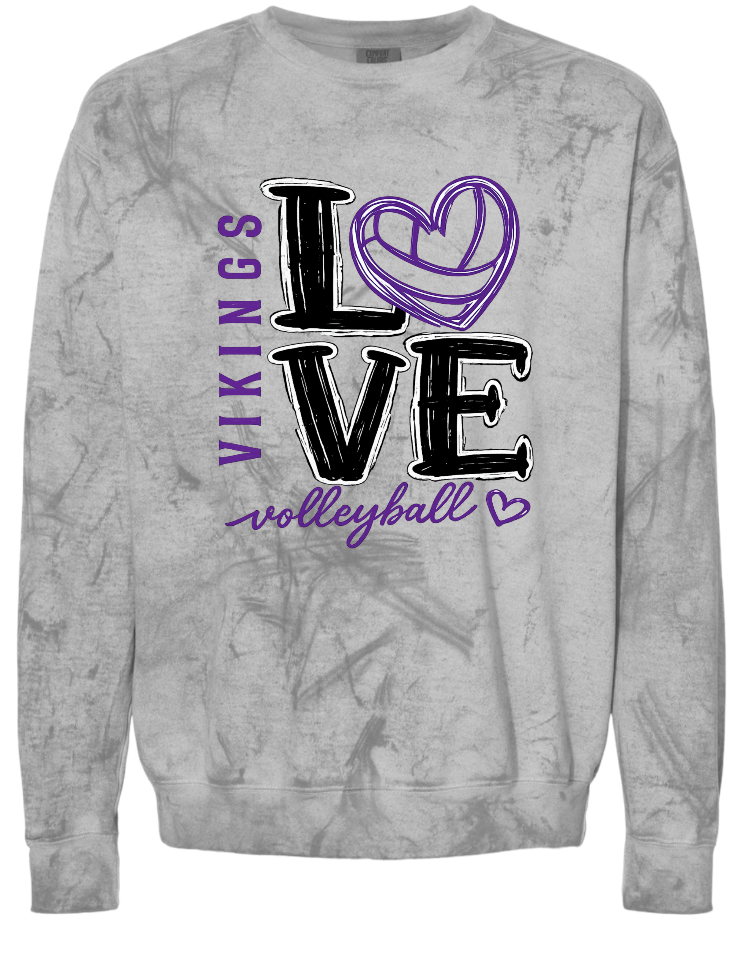 Crew Neck - Smoke - Volleyball Love