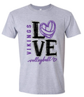 T-Shirt - Sport Grey - Volleyball Love