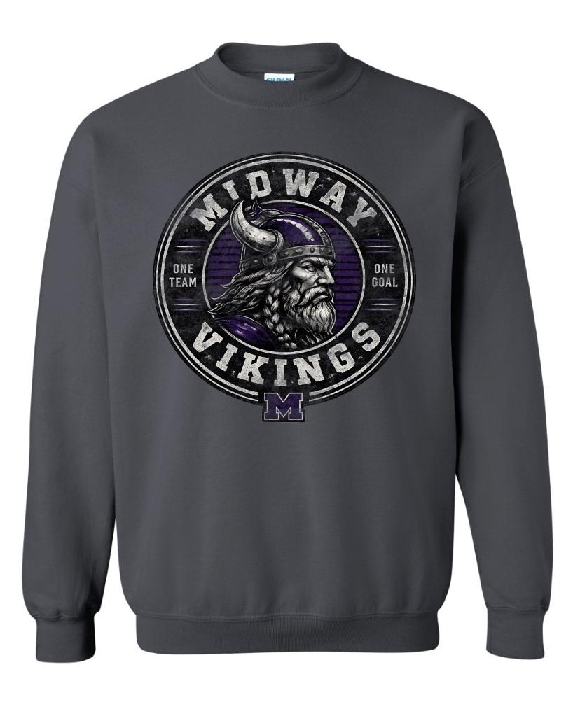 Crew Neck - Charcoal - One Team