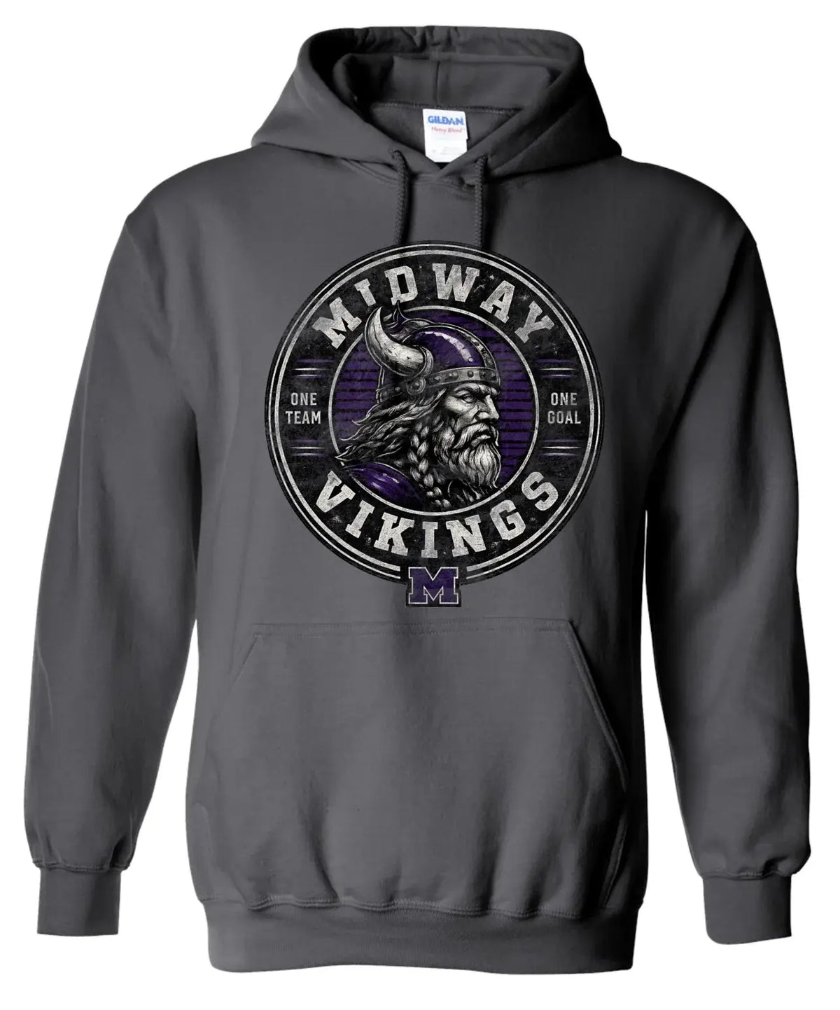 Hoodie - Charcoal - One Team