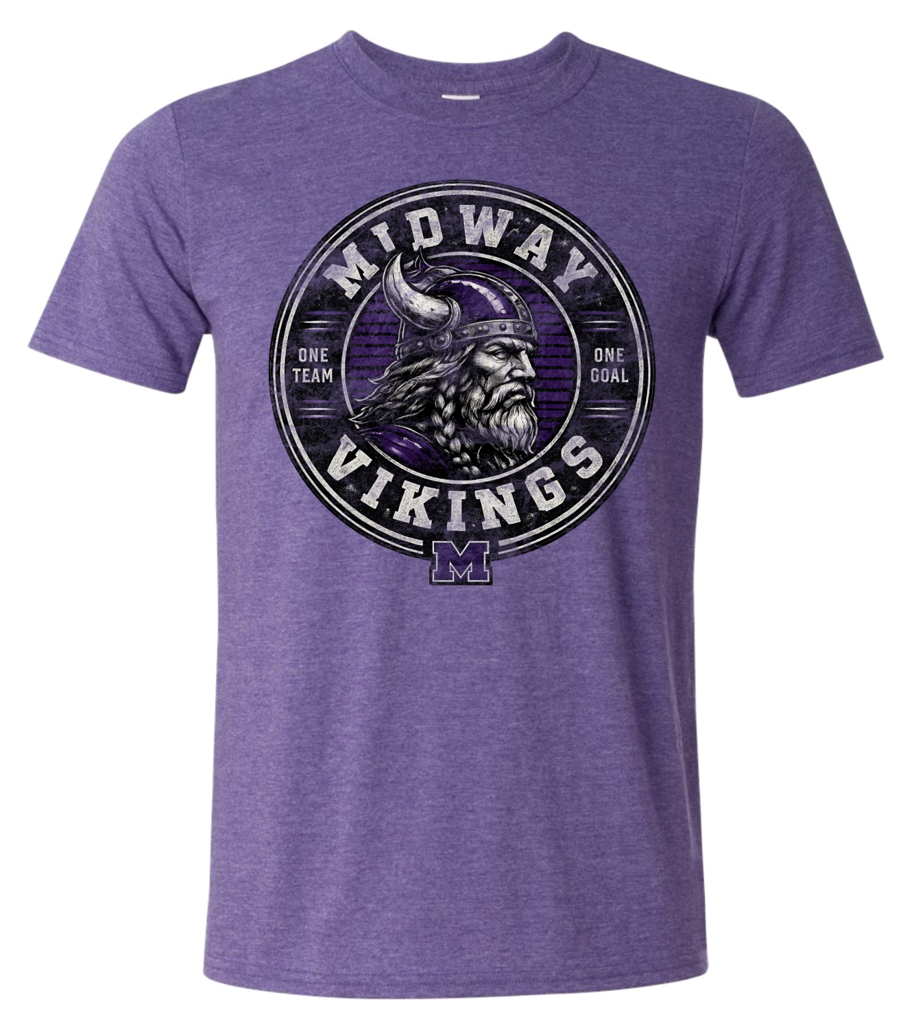T-Shirt - Heather Purple - One Team
