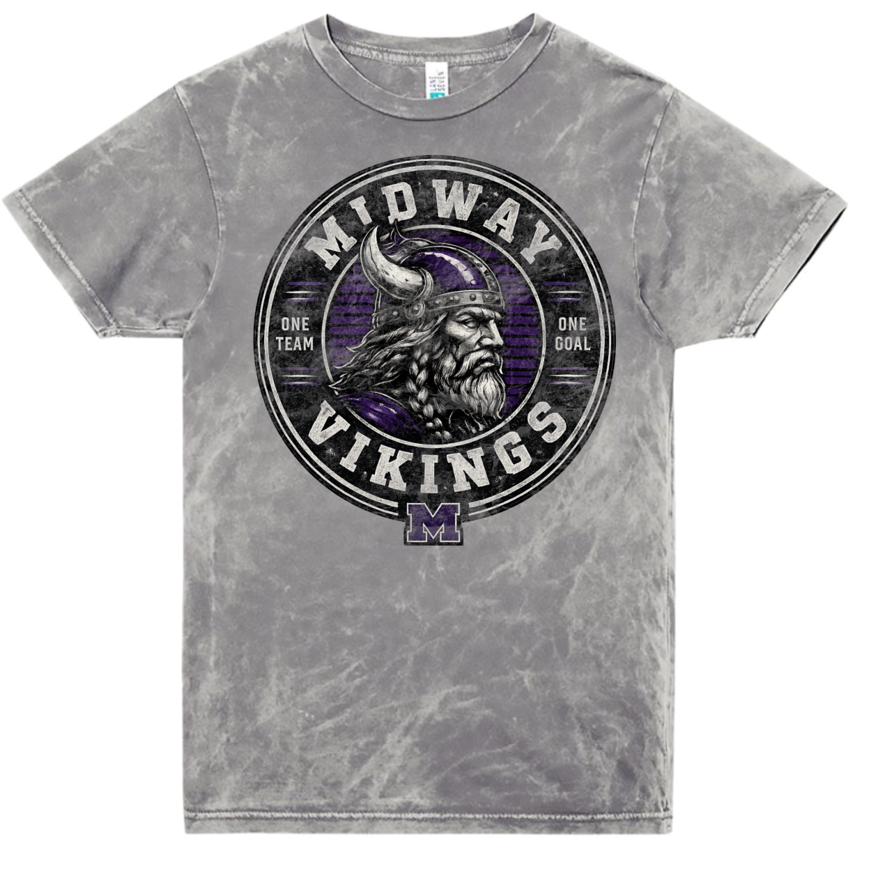 T-Shirt - Silver Acid - One Team