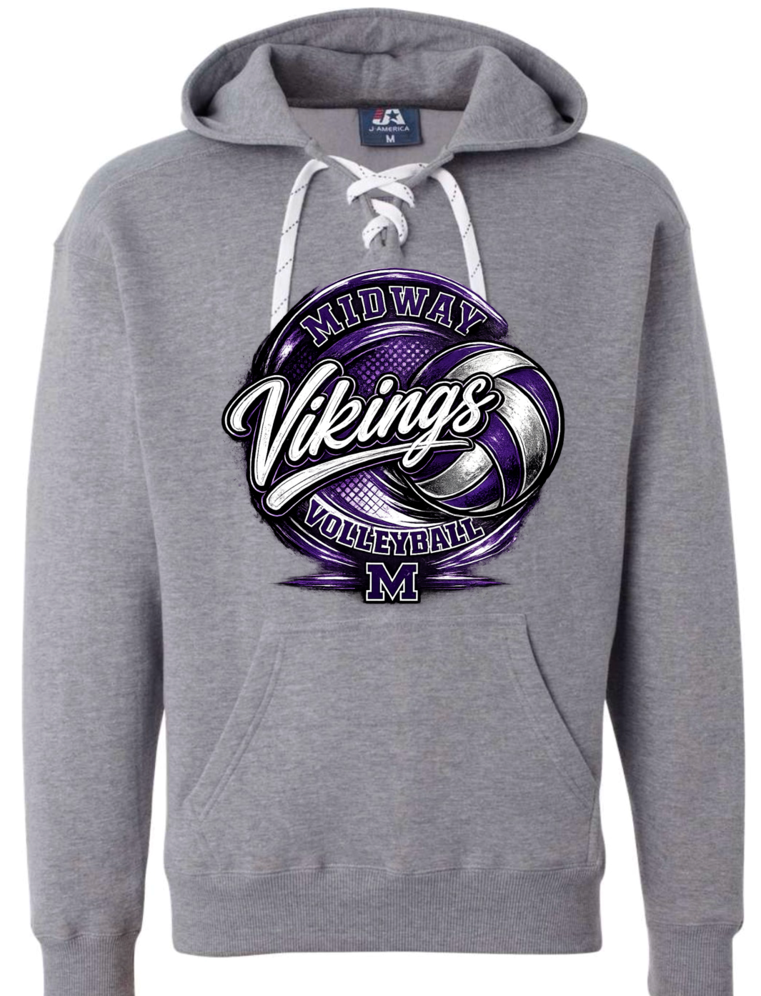 Hoodie lace - Sport Grey - MVV