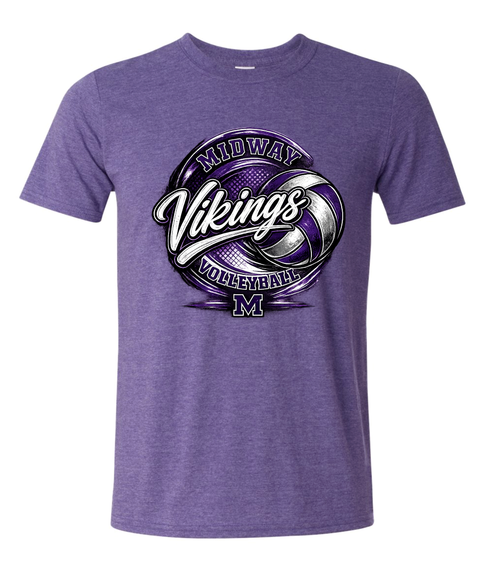 T-Shirt - Heather Purple - MVV