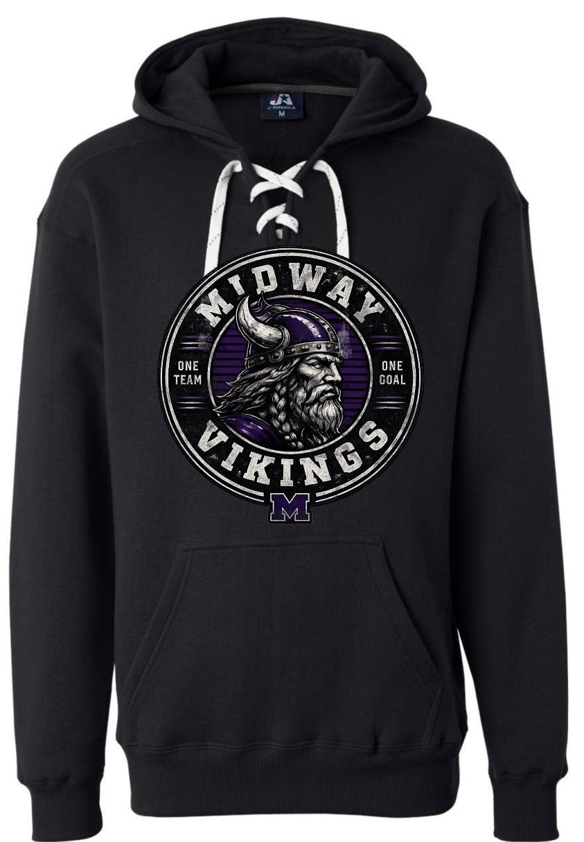 Hoodie lace - Black - One Team
