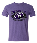 T-Shirt - Heather Purple - Football Youth