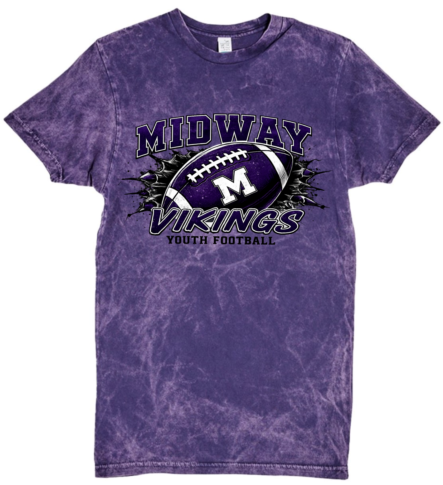 T-Shirt - Purple Acid - Football Youth