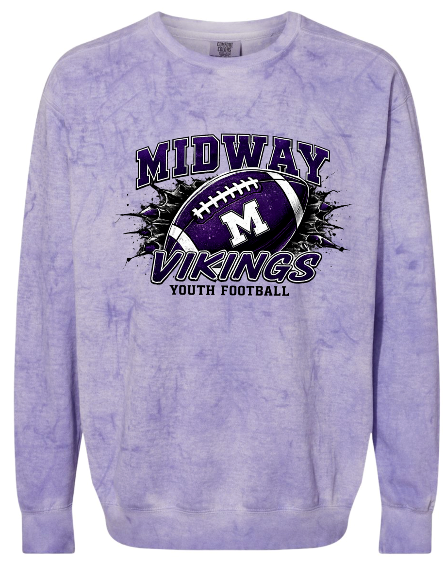Crew Neck - Purple Smoke - Football Youth