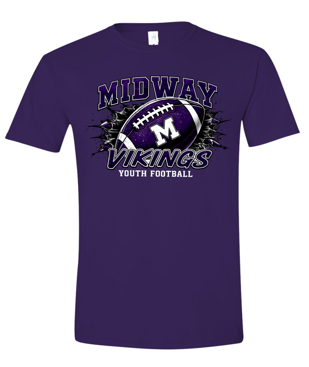 T-Shirt - Purple - Football Youth