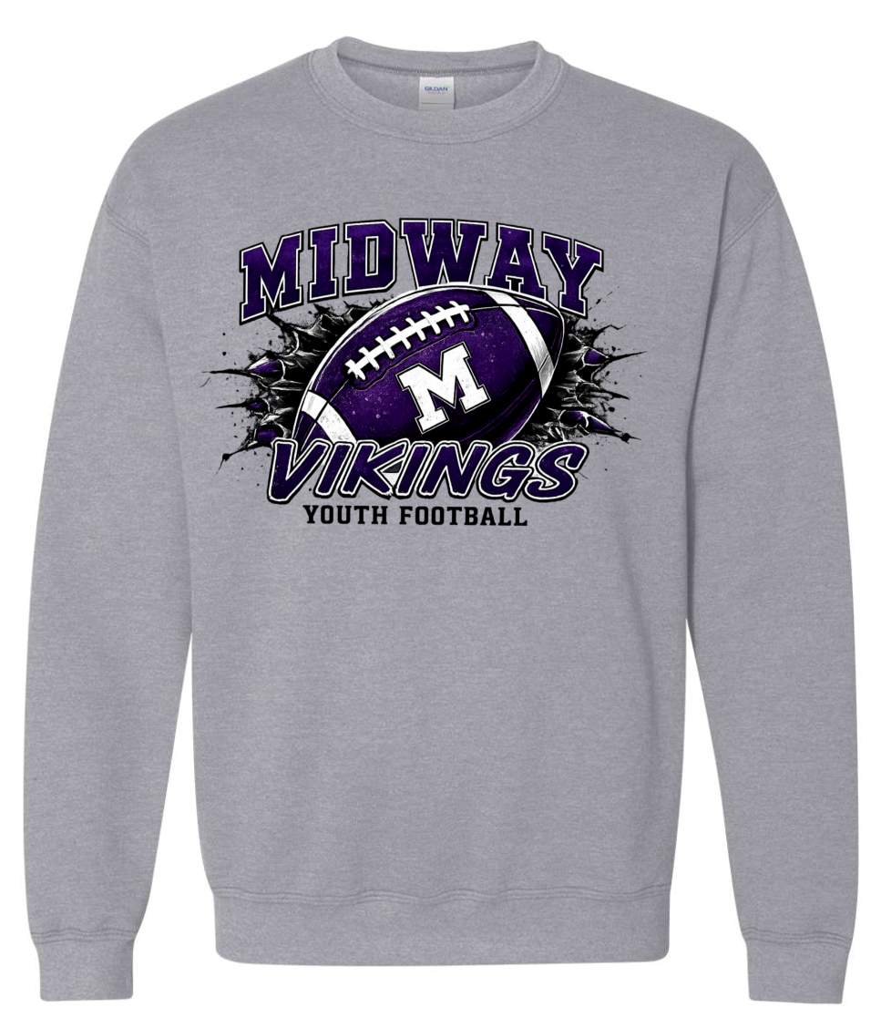 Crew Neck - Sport Grey - Football Youth