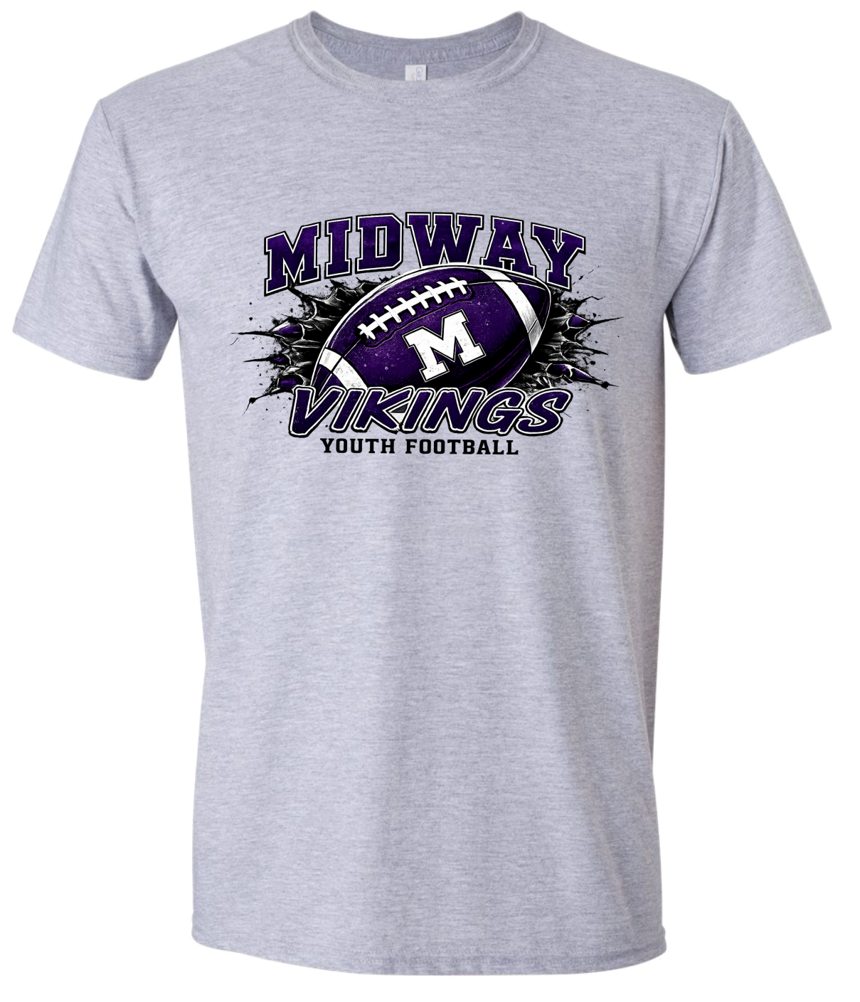 T-Shirt - Sport Grey - Football Youth