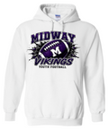 Hoodie - White - Football Youth