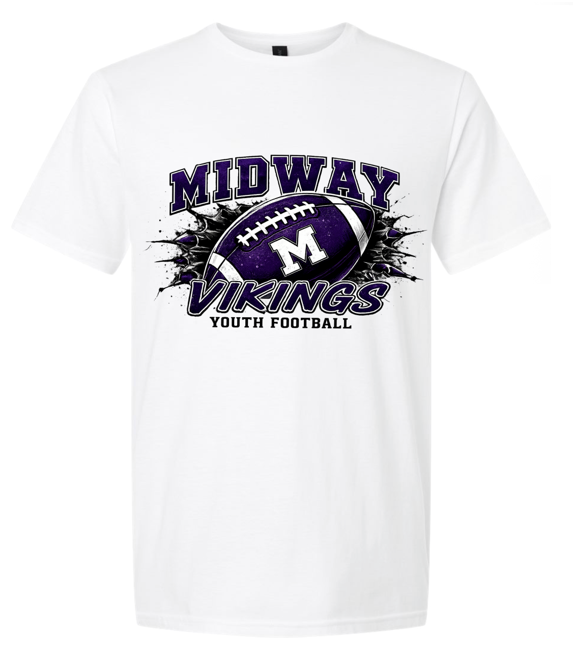 T-Shirt - White - Football Youth