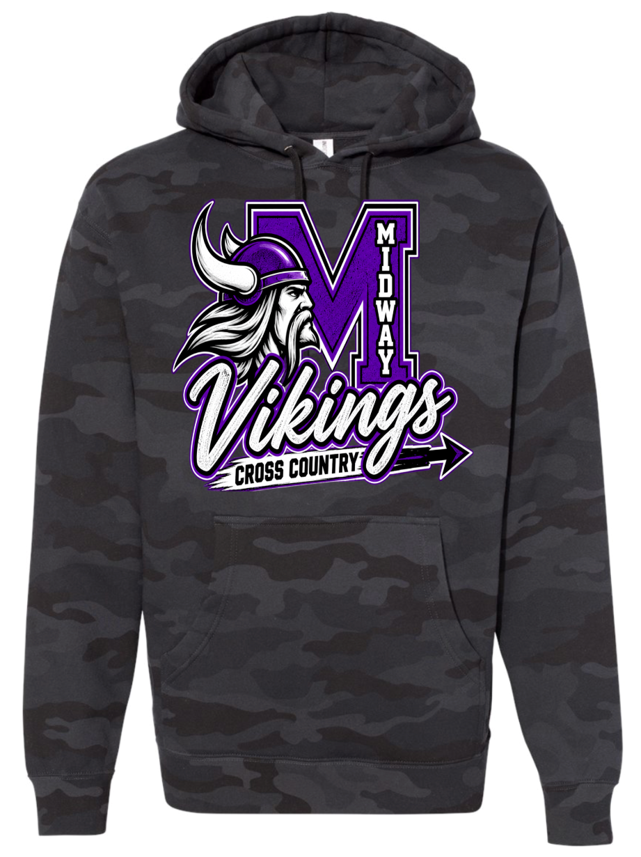 Hoodie - Black Camo - M Country