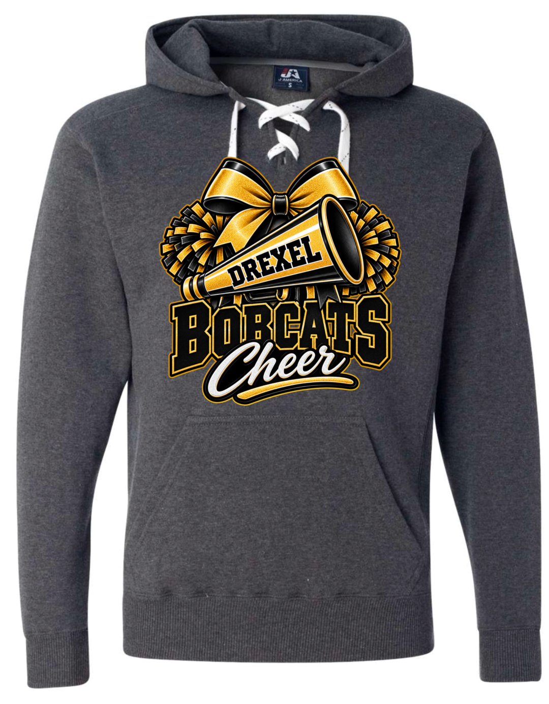 Hoodie lace - Charcoal - Megaphone