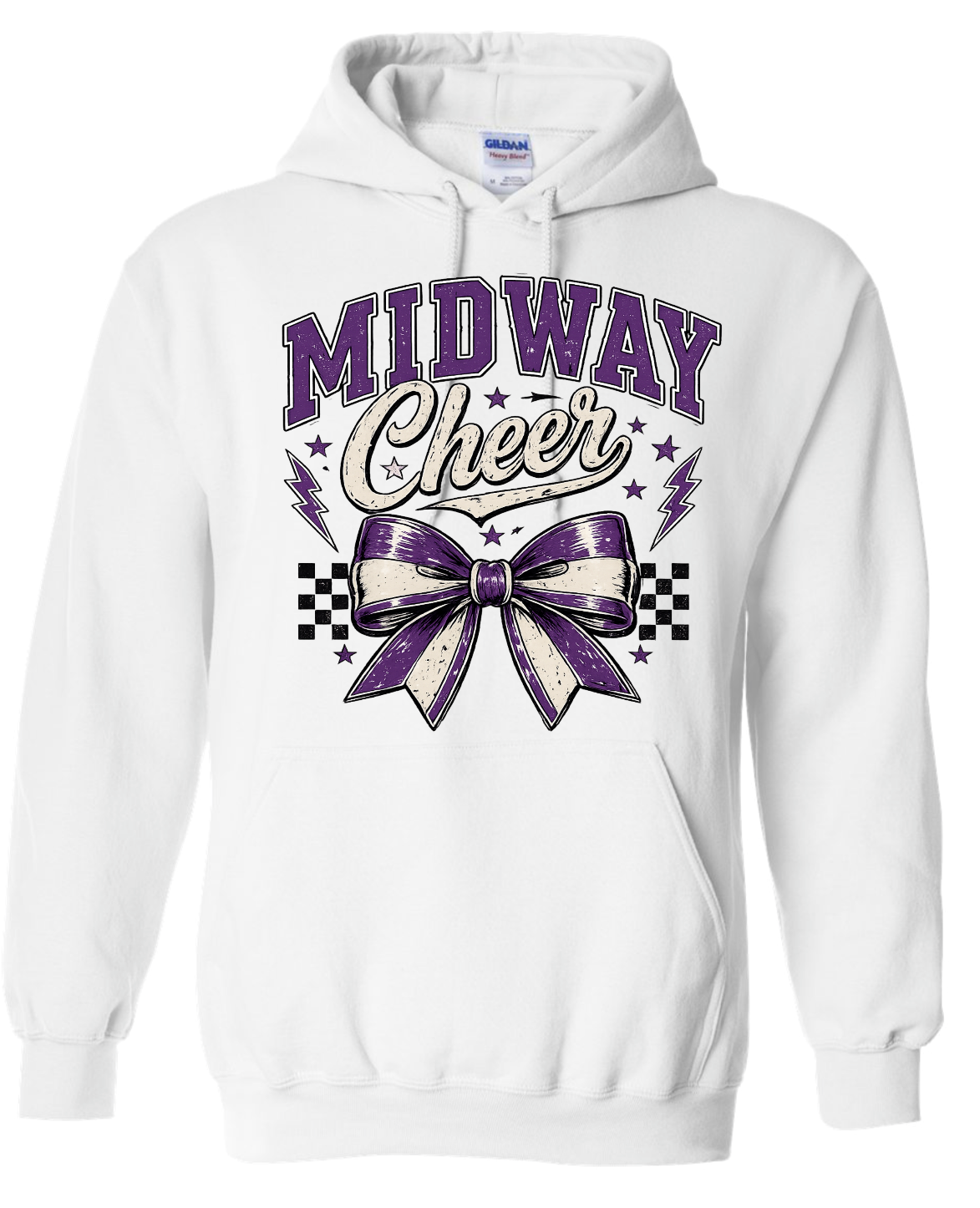Hoodie - White - Bow