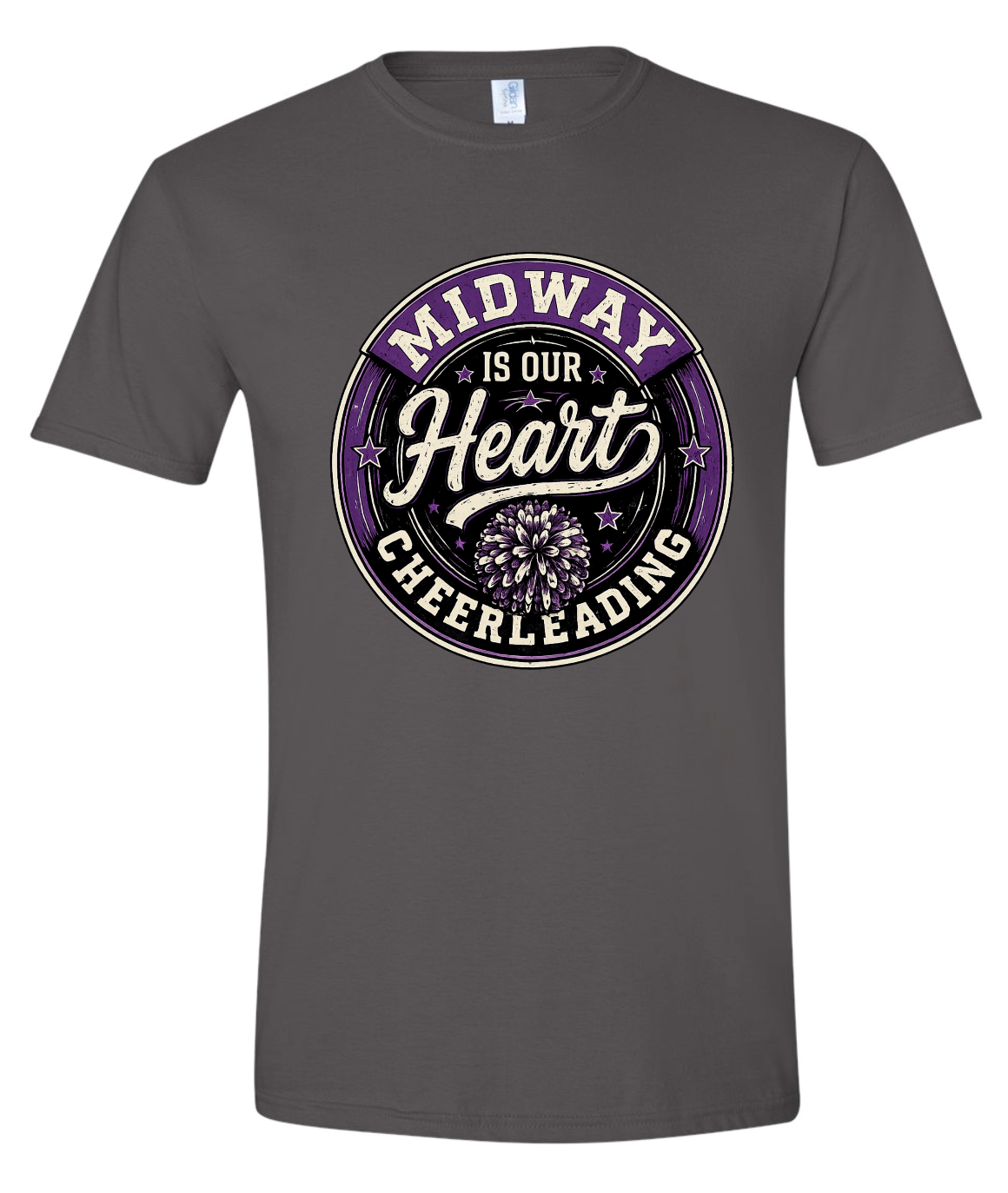 T-Shirt - Charcoal - Heart