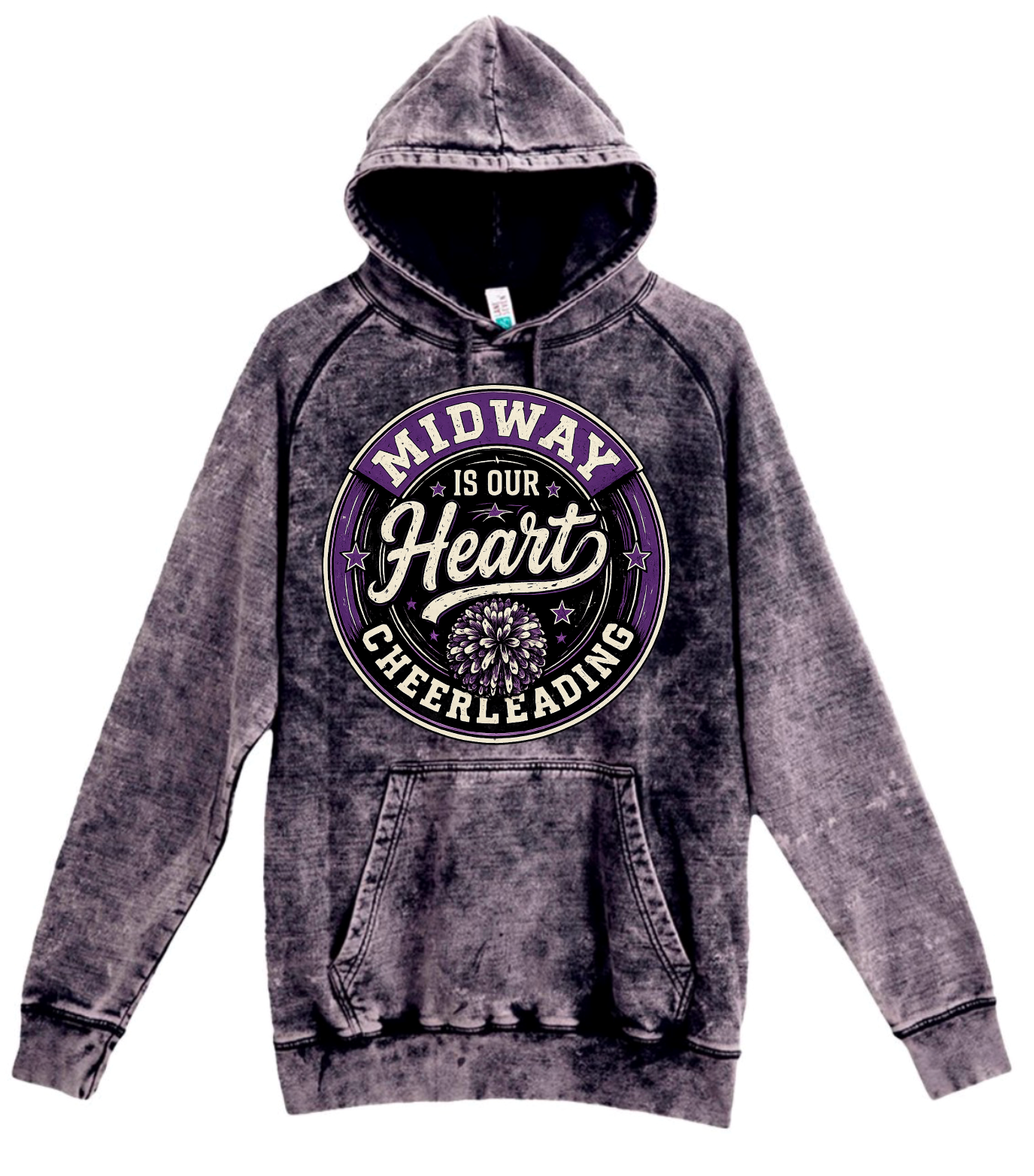 Hoodie - Purple Acid - Heart