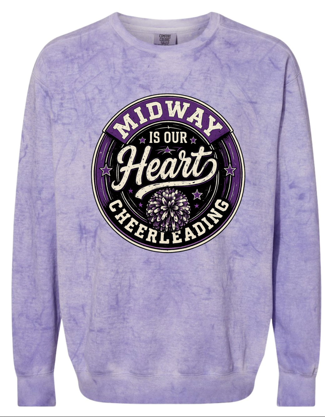 Crew Neck - Purple Smoke - Heart