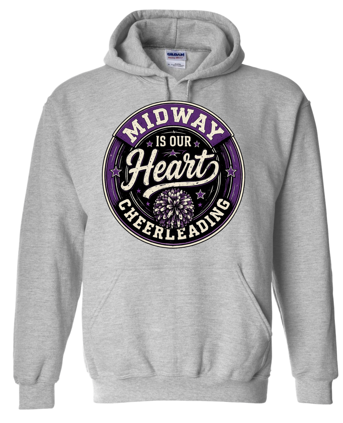 Hoodie - Sport Grey - Heart