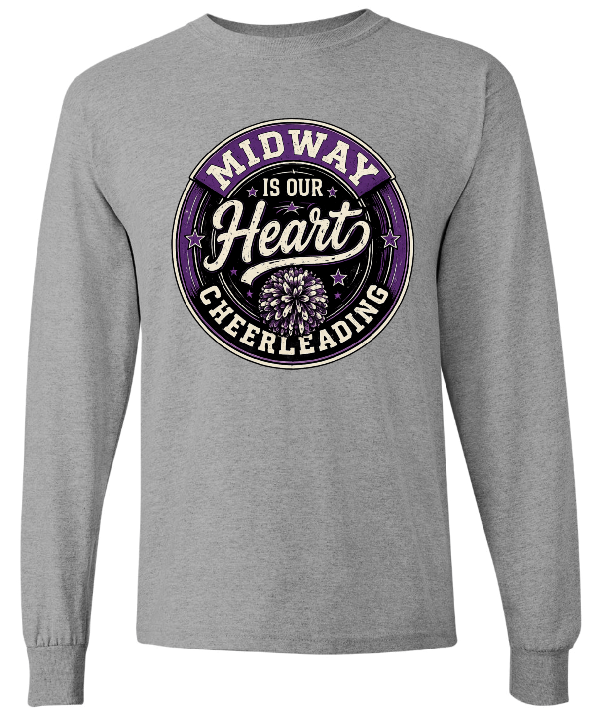 Long Sleeve - Sport Grey - Heart