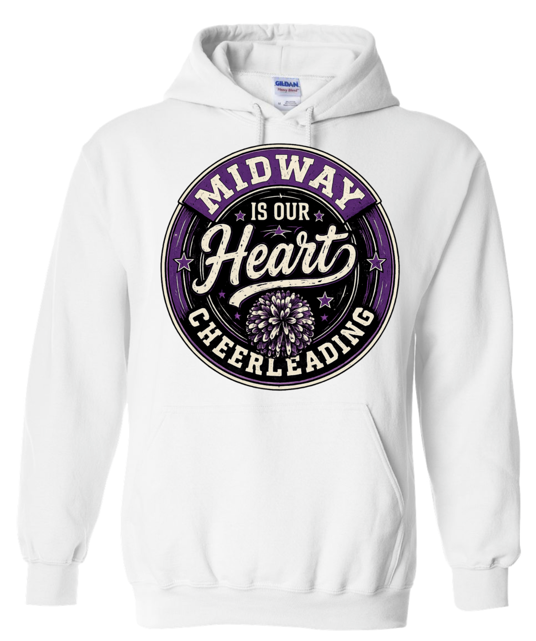 Hoodie - White - Heart