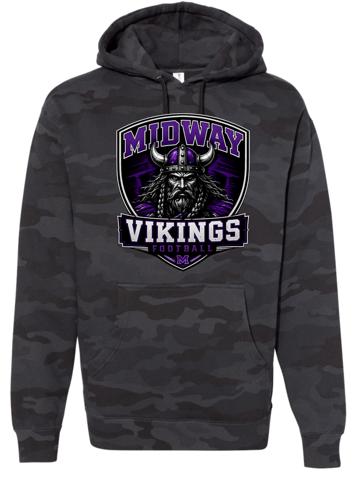 Hoodie - Black Camo - Shield