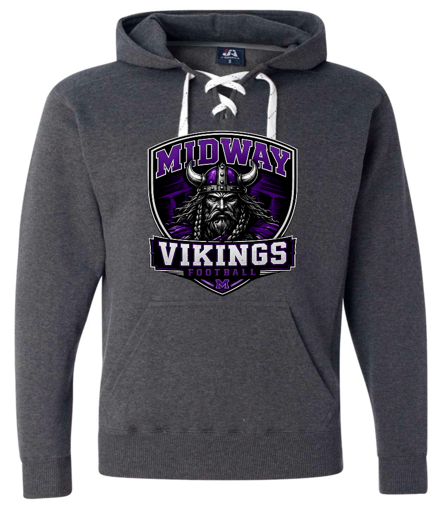 Hoodie lace - Charcoal - Shield
